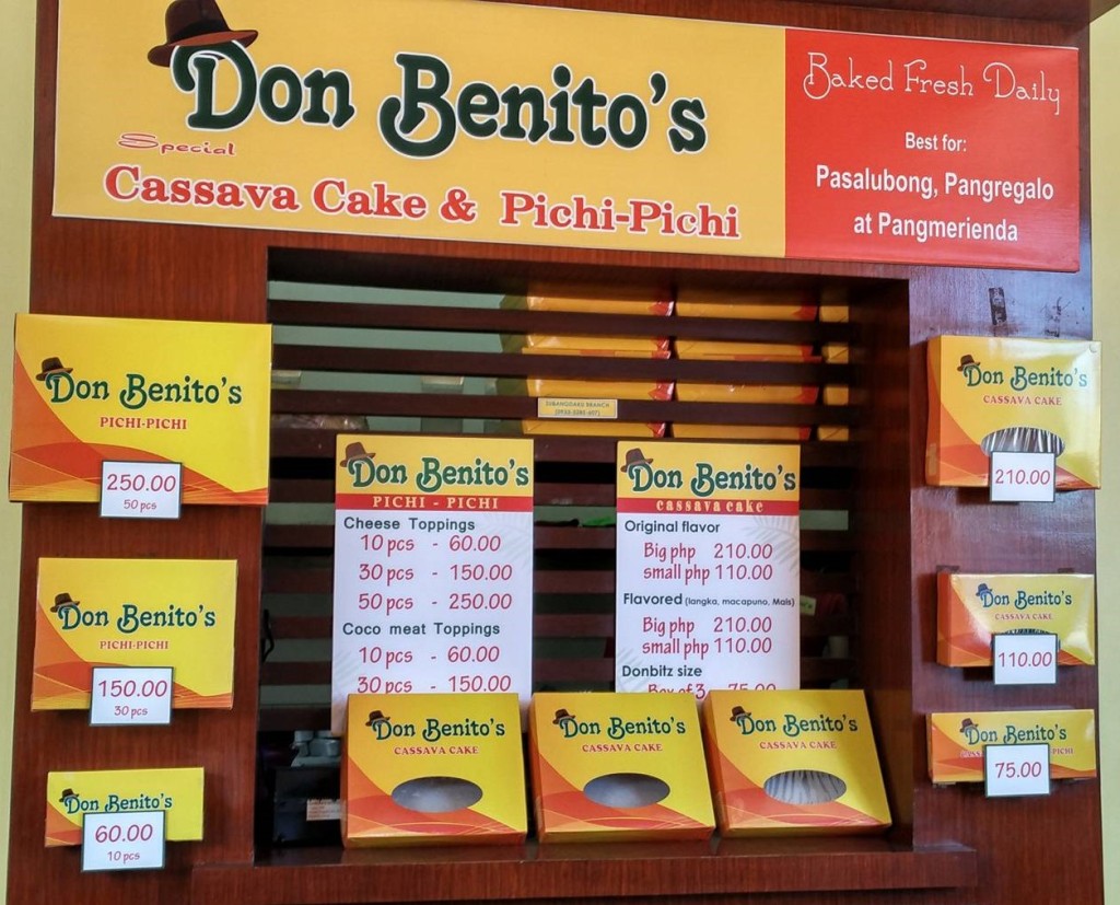 Don Benitos Pricelist in Cebu