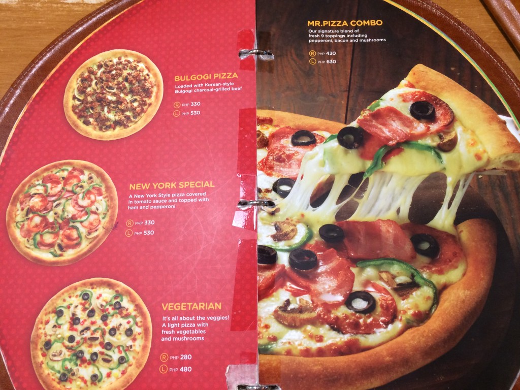 Mr. Pizza Classic Pizza Prices