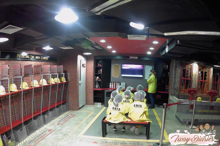 Kidzania - training as firefighter