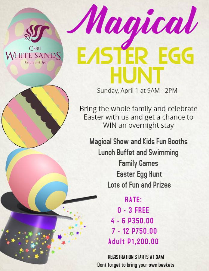 Cebu white sands easter egg hunt
