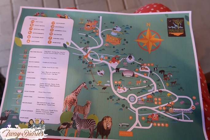 Cebu Safari Map