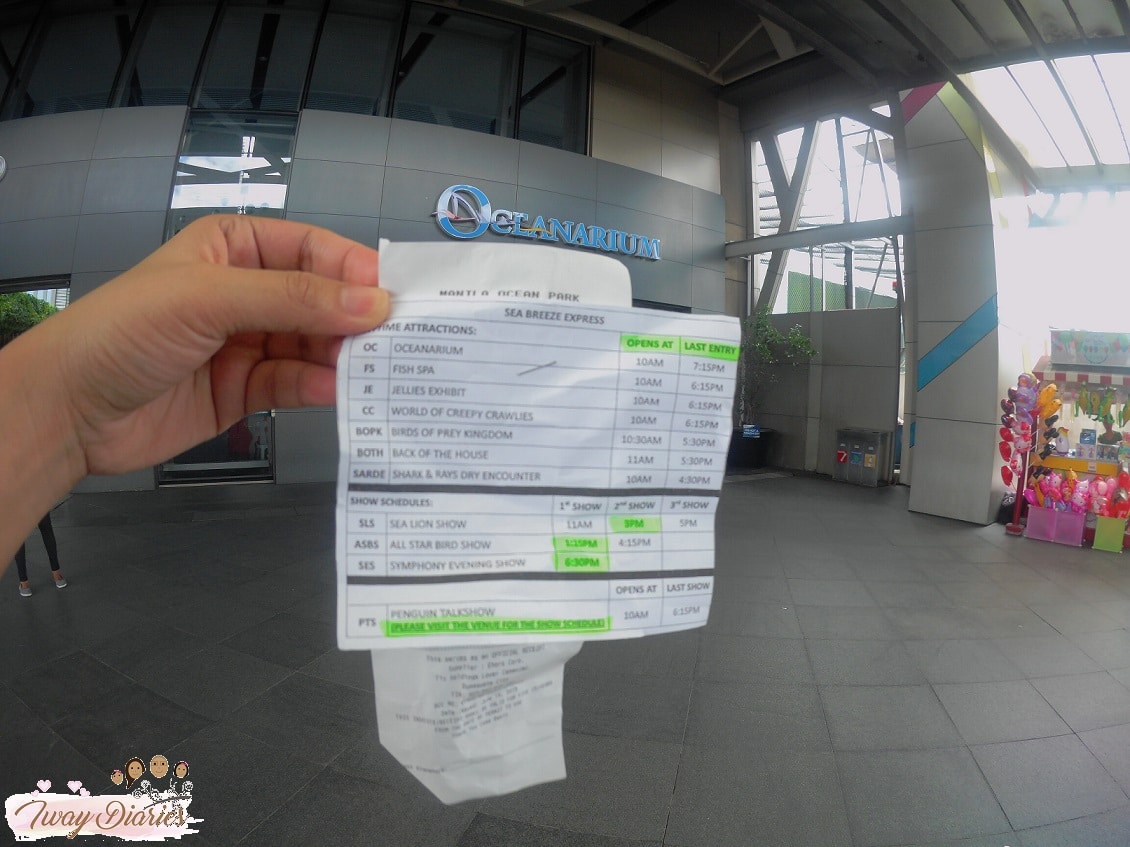 Manila Ocean Park Attractions Schedule
