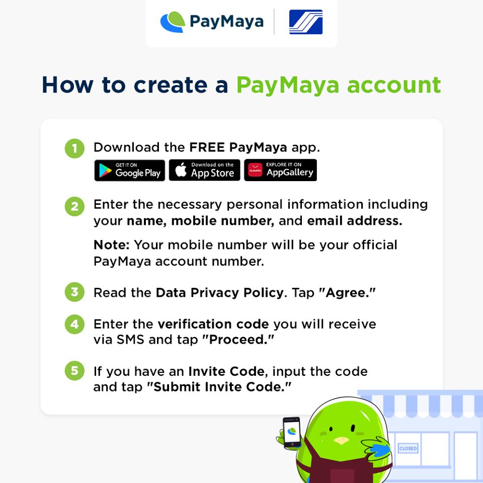 PayMaya-SSS Create Account