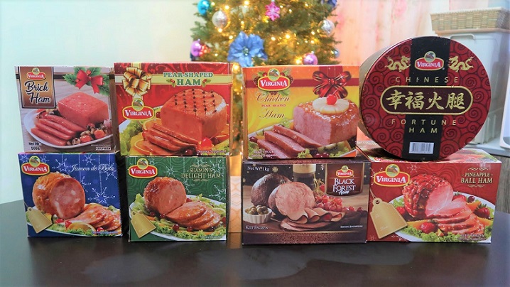 Virginia festive hams