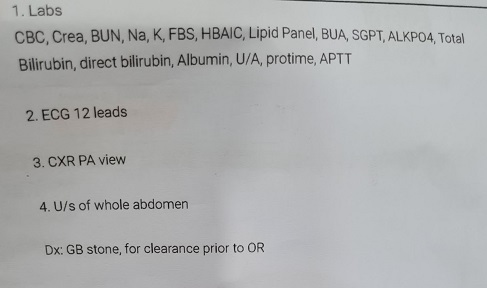 Tests for OR Clearance